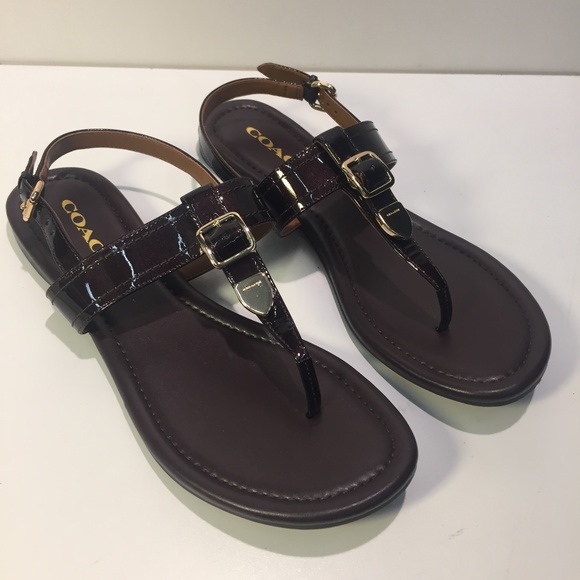 coach cassidy t strap sandal